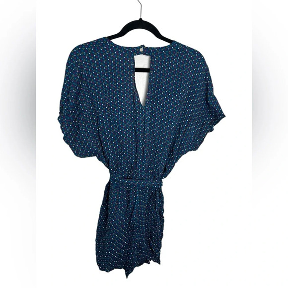 Bebop Romper Faux Wrap Large Keyhole Snap Open in Back Large - Picture 5 of 6